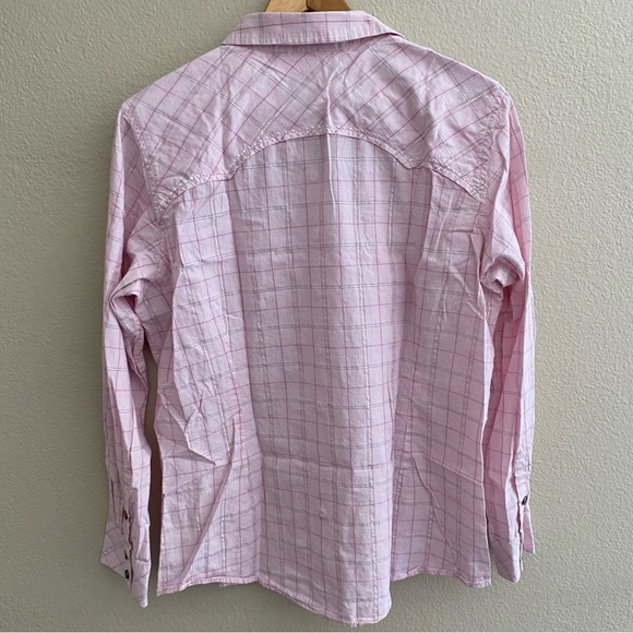 ARIAT Womens Floral Embroidered Western Snap Button Front Blouse Size XL Pink - Picture 2 of 7